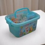 مجموعة الطين الناعم الملوّن من كرييتيف وورلد صندوق تخزين مطبوع بأشكال الأرنب والدب