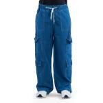 بنطال كارجو متعدد الجيوب بقصّة مريحة وخصر مرن