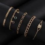 سوار سلسلة هندسية متشابكة طقم أنيق