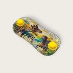 لعبة حلقات الماء الديناصور المثيرة تصميم مزدوج الأزرار للأطفال