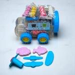 مجموعة صلصال حافلة المدرسة المتحركة