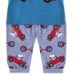 طقم بيجامة للأولاد مزين برسمة Snoopy على السيارة