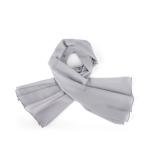 شال من القطن والبوليستر بحواف مخيطة بدقة – رمادي