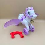 حصان بيغاسوس اللامع بأجنحة مذهبة لعبة يونيكورن سحرية للأطفال