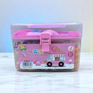 مجسم شاحنة الآيس كريم  مجموعة عجين اللعب 24 لون للاطفال