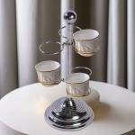 Metallic Multi-Ring Incense Holder Stand