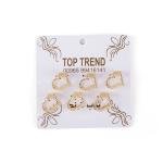 مجموعة مشابك شعر صغيرة على شكل قلب