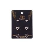 مجموعة أقراط القلوب بتصميم بسيط ومستوحى من الحب