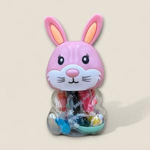 مجموعة عجينة اللعب برأس أرنب 14 لون مع علبة تخزين على شكل حيوان لطيف