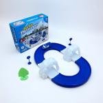 مجموعة لعبة مسار وقوف السيارات مع طريق دائري وإكسسوارات