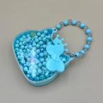 طقم خرز الأميرة في علبة كيتي التاج مجموعة صنع الإكسسوارات الإبداعية للأطفال