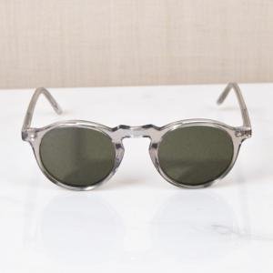 نظارة شمسية جلاسير بإطار دائري فضي – لمسة ريترو