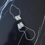 مجموعة مشابك الشعر المصغرة عبوة من 12 مشبك فك أكريليك شفاف على بطاقة