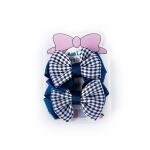 مشابك الشعر بتصميم قطيفة وبقوس مربعات