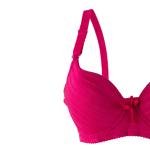 طقم حمالة صدر مبطنة ومخططة مع سلك سفلي وربطة أناقة وراحة يومية