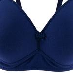 حمالة صدر مدعمة بسلك أكتاف قابلة للتعديل ملمس ناعم مع إضافة ربطة ساتان أنيقة