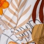 فستان قفطان استوائي بنسج مطوي