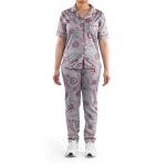 طقم بيجامة ستان بنقشة بيزلي ناعم، مريح وأنيق