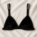 في اي بي مجموعة حمالة صدر مثلثة وثونغ فاخرة دانتيل ناعم أشرطة قابلة للتعديل مريحة