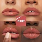 مايبيلين سوبر ستاي فاينيل إنك – أحمر شفاه سائل لامع بفيتامين E – درجة 15 Peachy