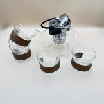 طقم أوعية زجاجية 7 قطع فاخر