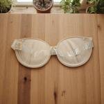 في اي بي حمالة الصدر الداعمة غير المرئية تصميم بلا ظهر بأحزمة شفافة