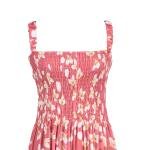 أوشن بلوسوم فستان ميدي بتفصيل سموك