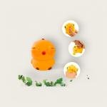 لعبة دجاجة صفراء قابلة للعصر بأنف أحمر