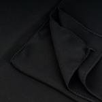 وشاح ناعم وأنيق باللون الأسود – خليط القطن والبوليستر مع حواف مطرزة بدقة