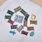 مجموعة الطين الناعم الملوّن من كرييتيف وورلد صندوق تخزين مطبوع بأشكال الأرنب والدب