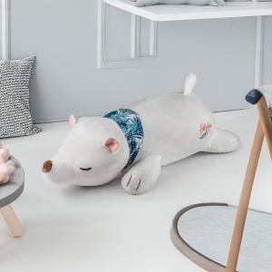 دمية دب قطبي ناعمة للعطلات 100 سم لرفيق عناق دافئ