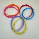 طقم أطواق شعر بلاستيكية بتصميم مموج وحواف متعرجة 12 قطعة  أنيقة ومريحة للاستخدام اليومي