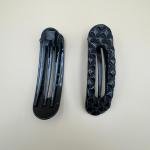 مجموعة مشابك الشعر التي تتميز بتصميمات ضفيرة ومرمرية مميزة