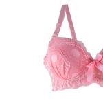 مجموعة لينجري دانتيل أنيقة شبكة مزخرفة حمالة صدر مسنودة وبتفاصيل ساتان