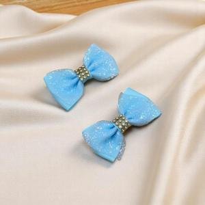 مشابك شعر الأميرة اللامعة – تول براق ولمسة حجر الراين