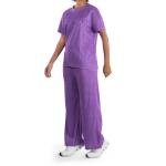 طقم ملابس منزلية مضلع بلمعة أنيقة وملاءمة مريحة