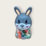 مجموعة عجينة اللعب برأس أرنب 14 لون مع علبة تخزين على شكل حيوان لطيف