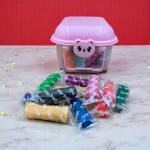 مجموعة عربات عجلة العجينة  مجموعة طين النمذجة الناعم للأطفال بـ 24 لون