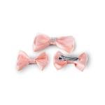 مشبك الشعر الأنيق للبنات بتصميم فيونكة مرصعة بالكريستال