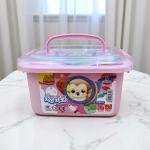 مجموعة الطين الخفيف للغاية - طقم عجين جاف بالهواء مكون من 6 ألوان في صندوق تخزين مع قوالب