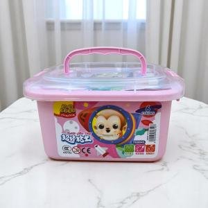 مجموعة الطين الخفيف للغاية - طقم عجين جاف بالهواء مكون من 6 ألوان في صندوق تخزين مع قوالب