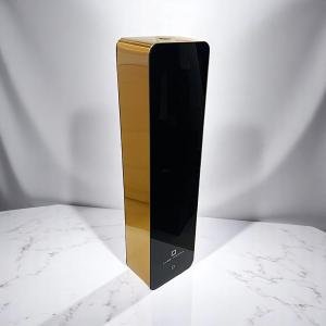 كيوب أروما معطر جو على شكل برج مكعب ذهبي لامع وأسود معطر زيوتی عطري أنيق للمنزل والمكتب