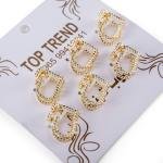 مجموعة مشابك شعر صغيرة على شكل قلب