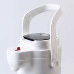 خزان سائل بمصباح سكب سهل ومقبض حمل التخزين النظيف بدون فوضى - ابيض